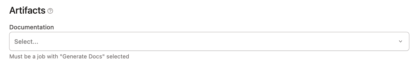 Configuring project documentation